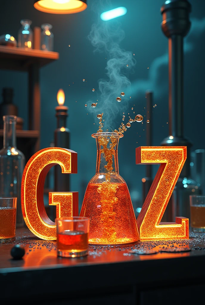 Create the word ZAGAZ by mixing the cocktail jiggers with the zetas of the word 