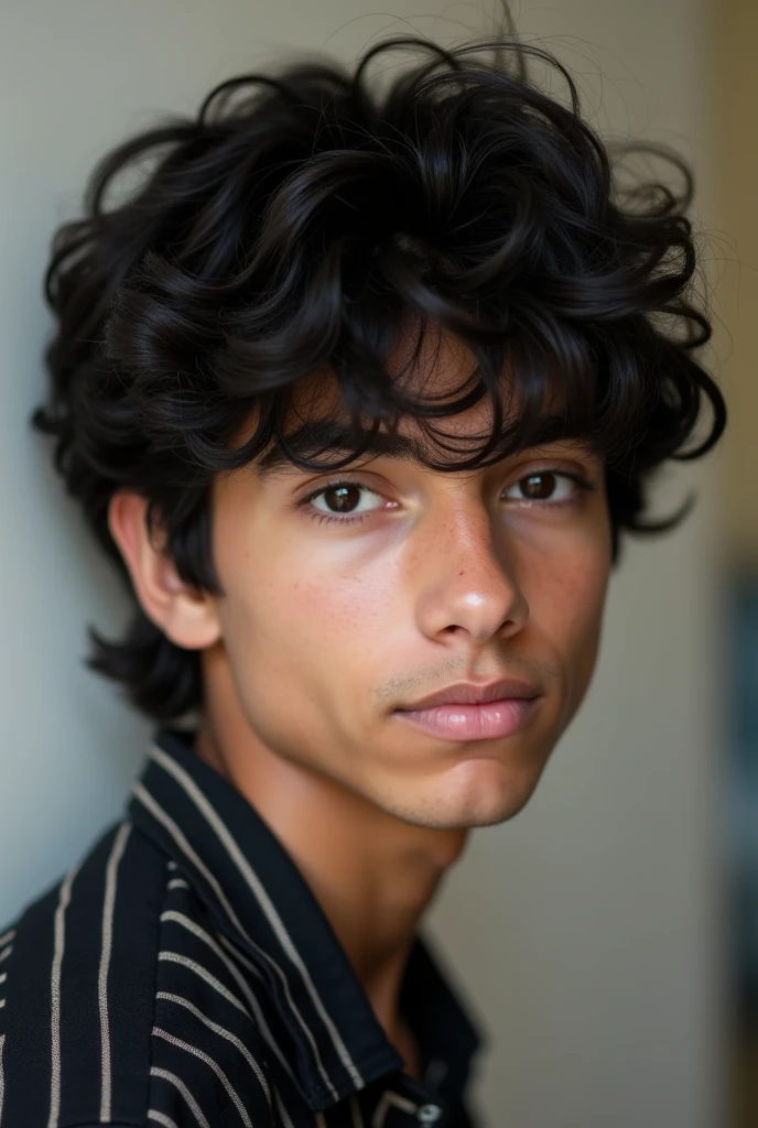 Teenage boy, black hairr
