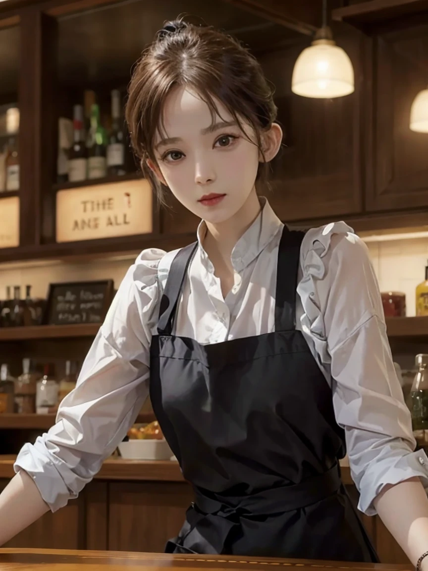 End-of-place bar、A man at the counter、
