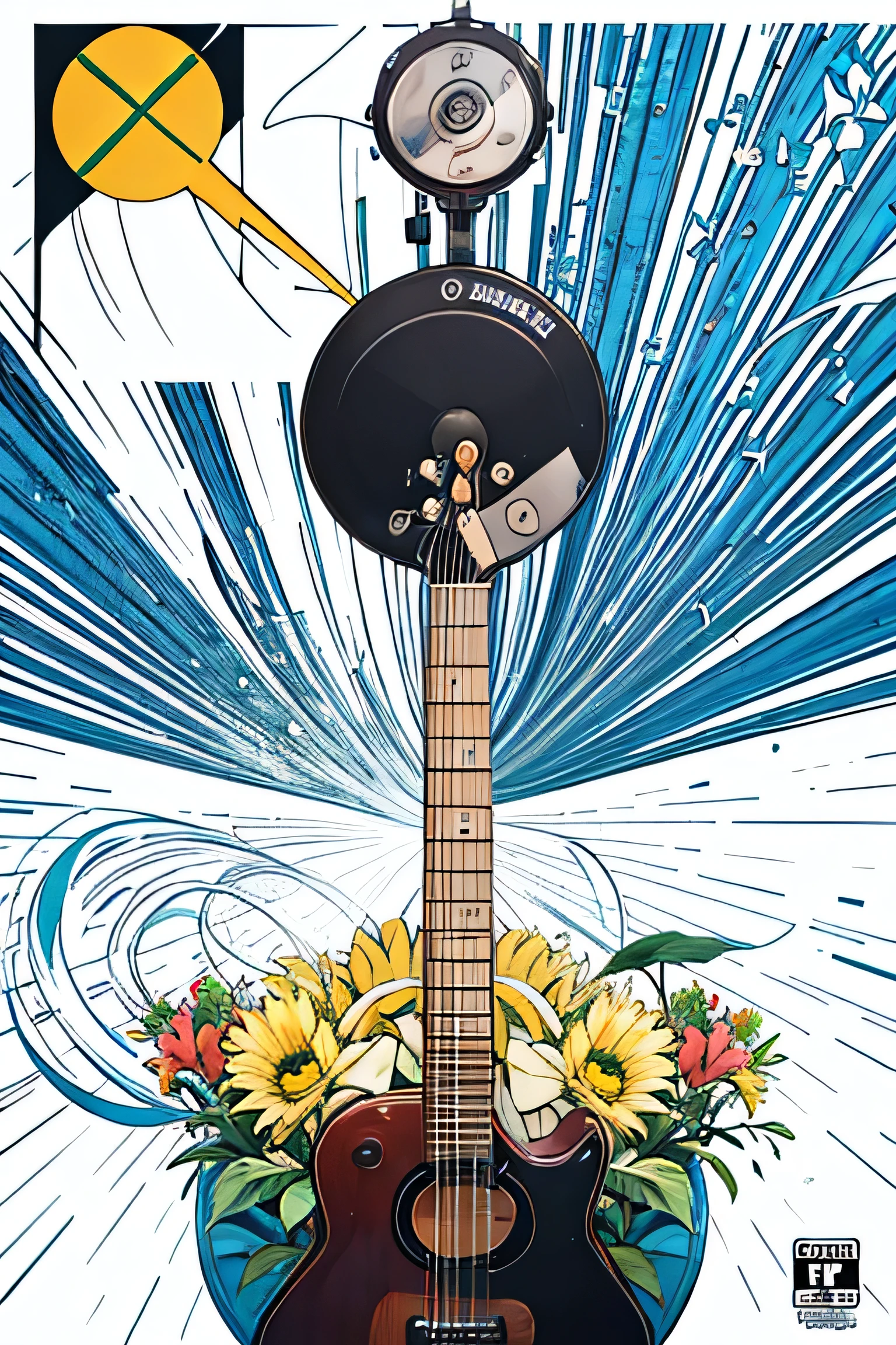 create a music cover inspired by the brazilian artist cazuza and the musical genre known as bossa nova place a parental control warning on the artwork