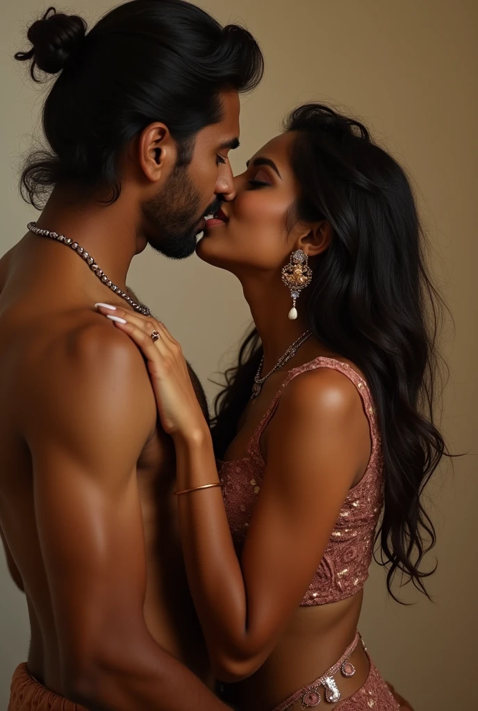 Indian lady in nude sucking her boyfriend penis