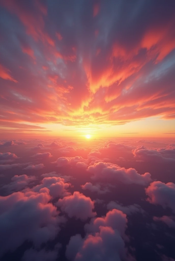 A huge sky at sunset so that the skies can be seen more