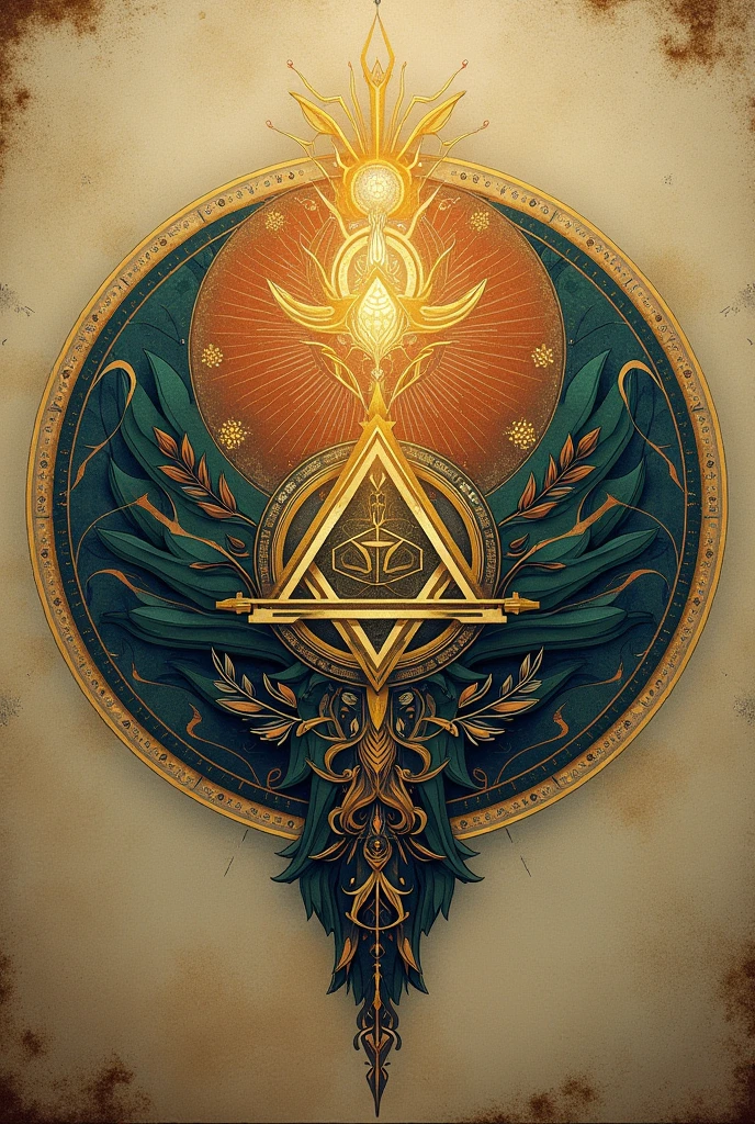 Illuminati spiritual logo, that shows life and vitality, unprejudiced, very ancestral