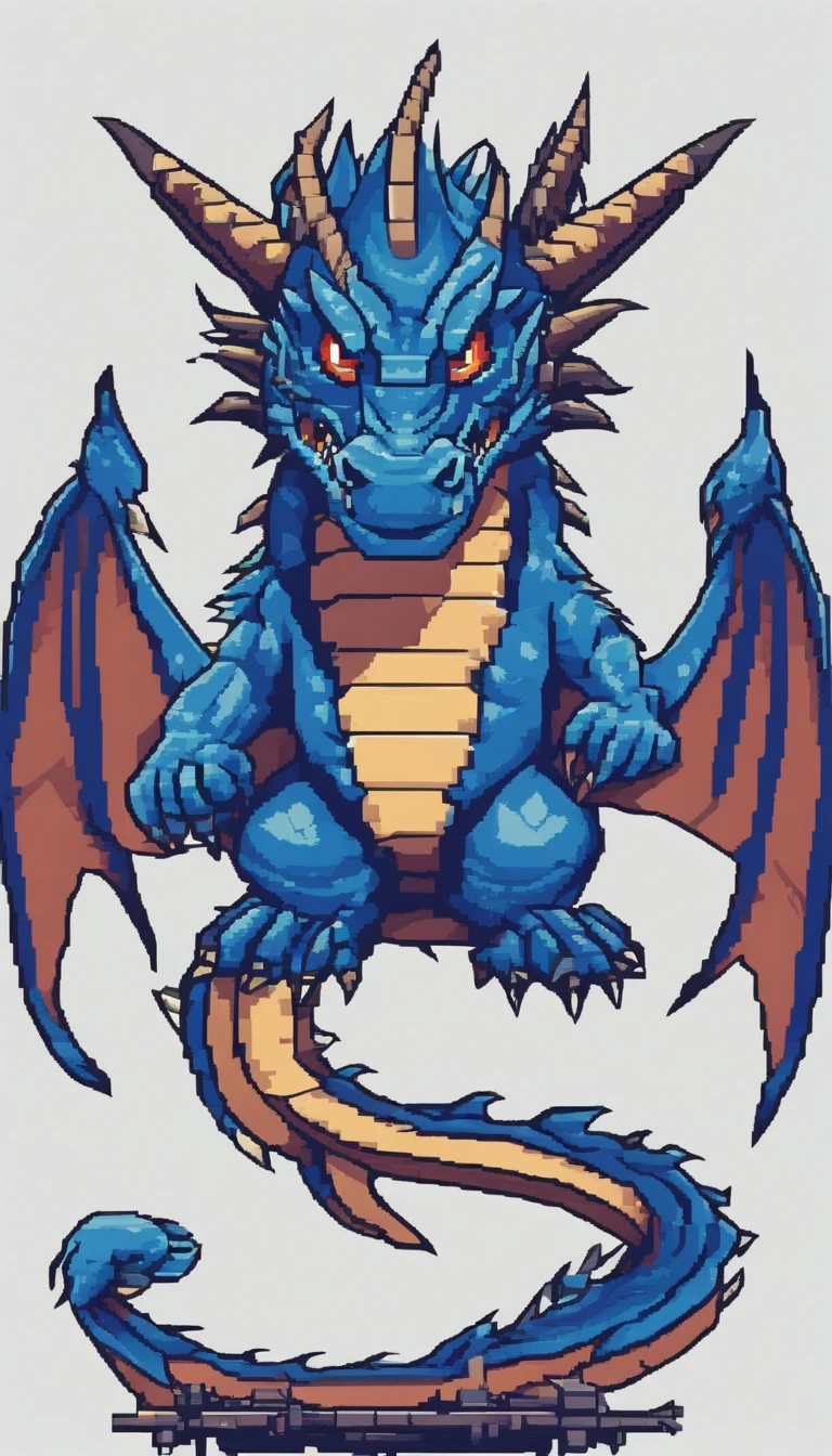 a blue dragon