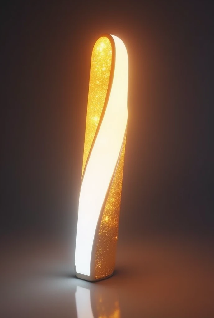 Crie um Lightstick de kpop, dourado, branco e dourado