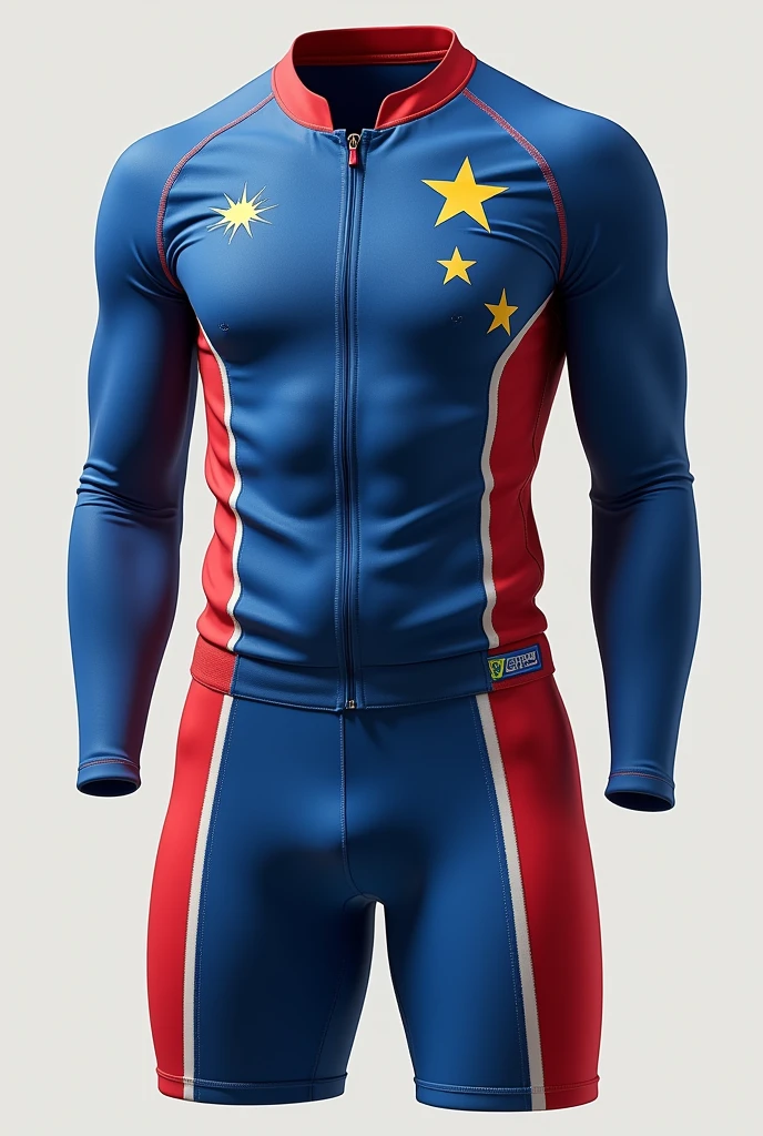 Australia Olympics uniform in blue colors, red and white