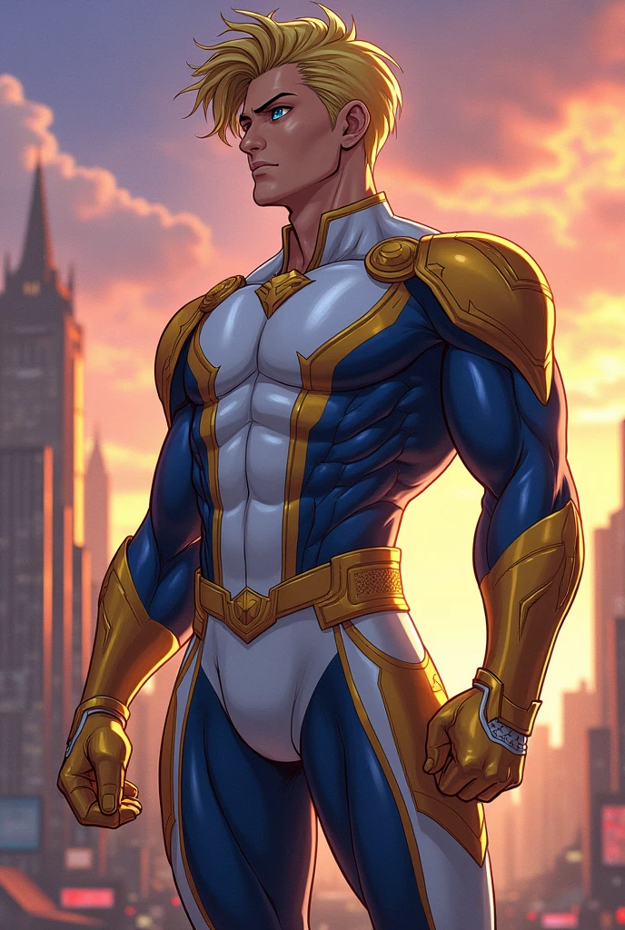 Create for me the Marvel hero sentry in an anime version