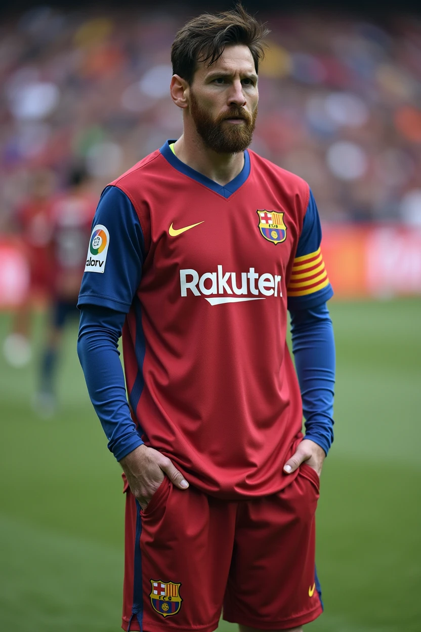 Messi with Dragon Ball Z clothes
