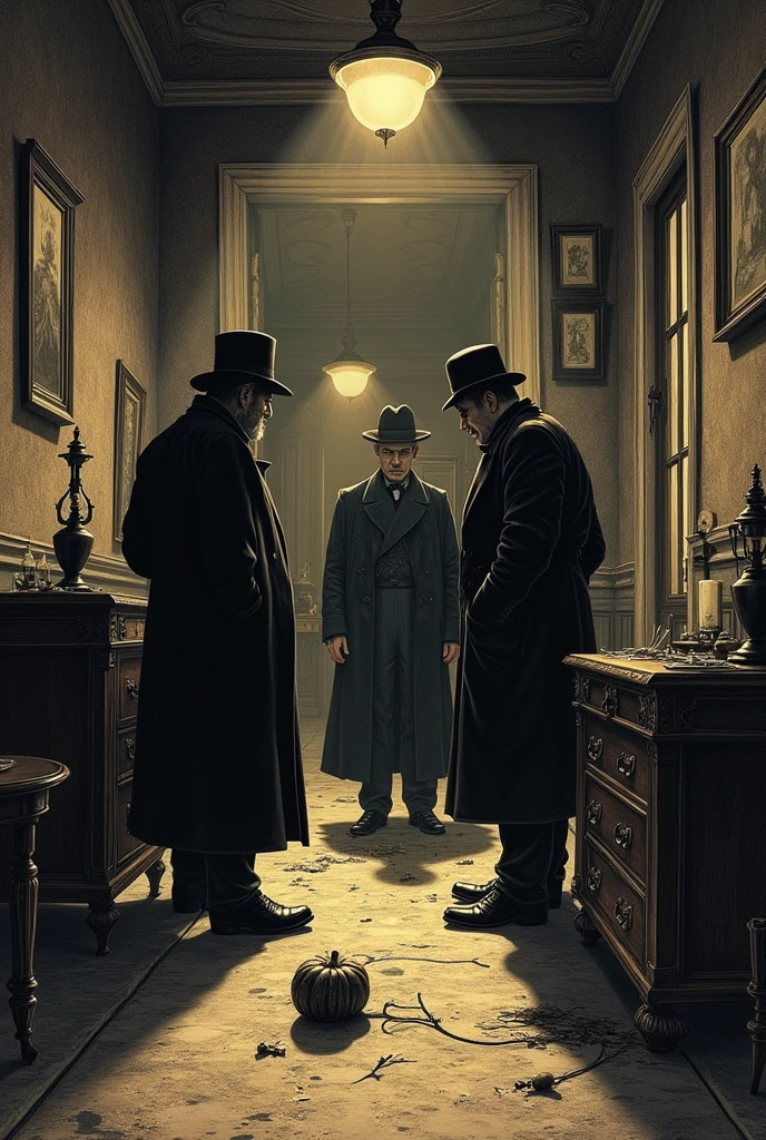 Drawing of the story the murder in the rue morgue from the book extraordinary narratives