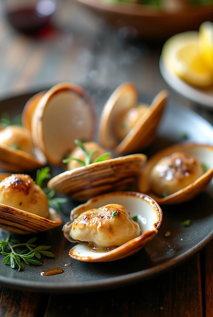 Grilled clams