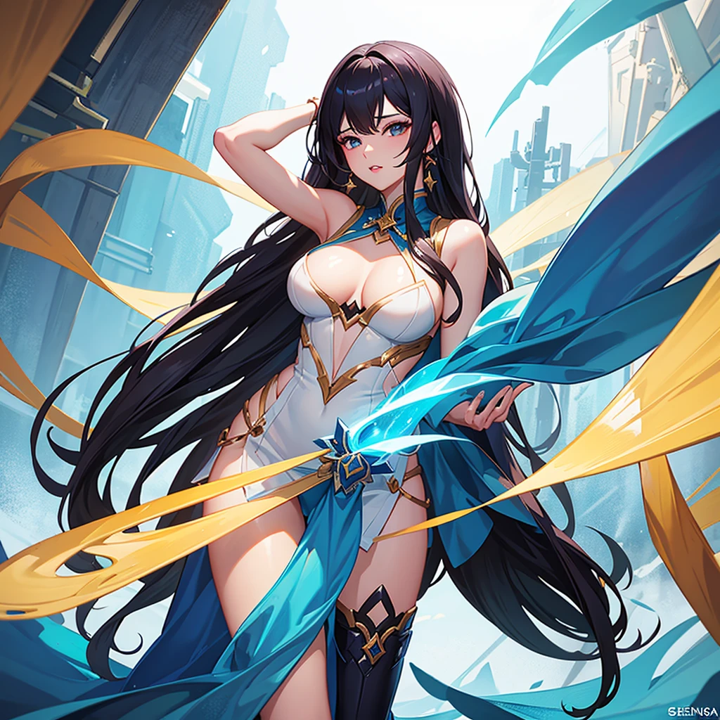 Selena from the game Mobile Legends Bang Beng in an explicit form