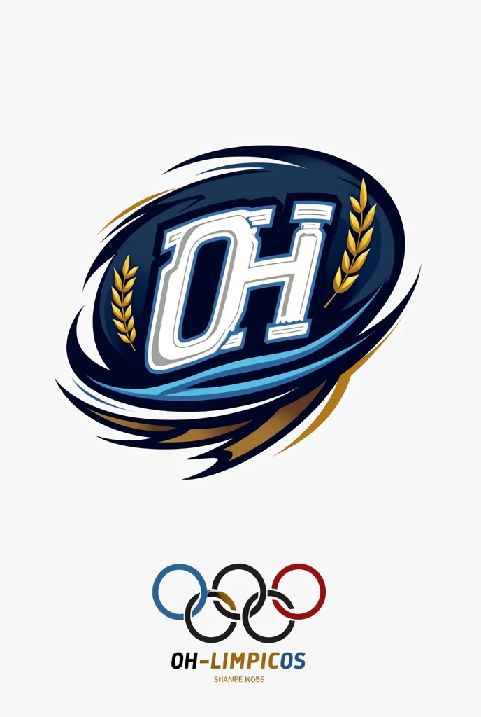 I want you to give me a logo for a team, It has to have this word OH-limpicos and you add things related to that word 