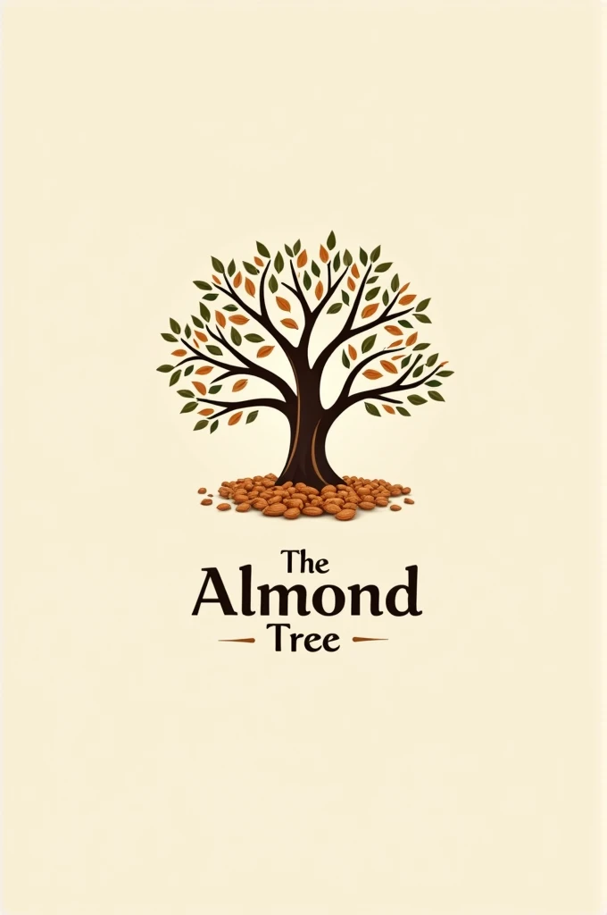 Create a logo for a grocery store called "The Almond Tree"