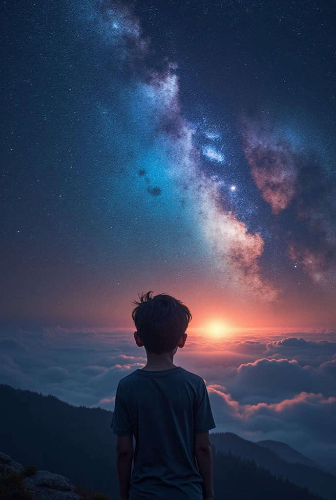 The universe inside a boy's eyes