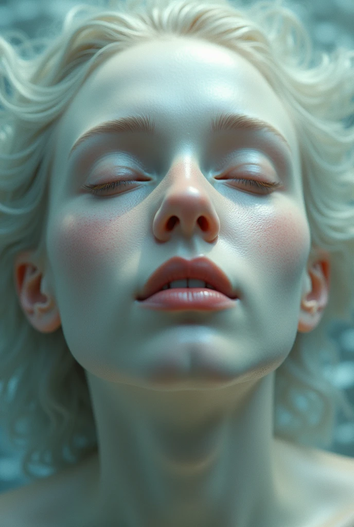 A face look up