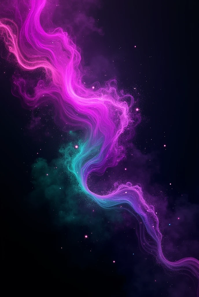 I need a black background with purple and green details