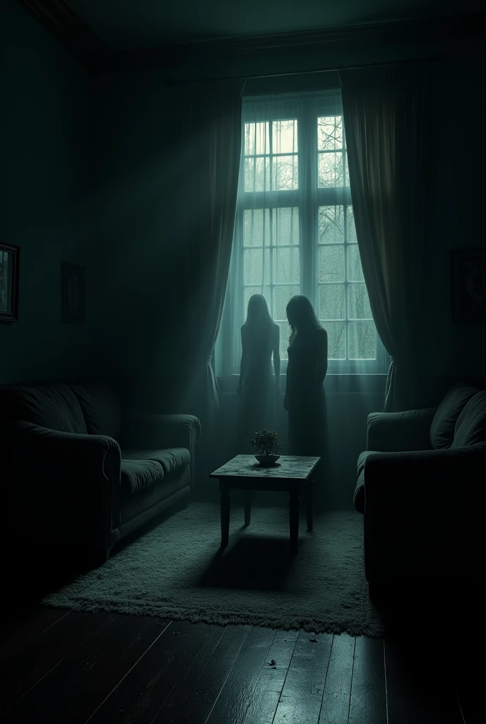 Sinister shadows in the living room: