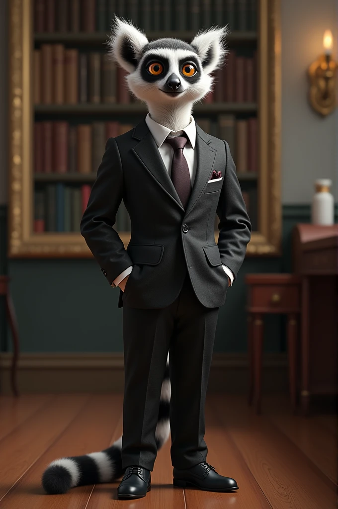 Lemori in a suit and tie