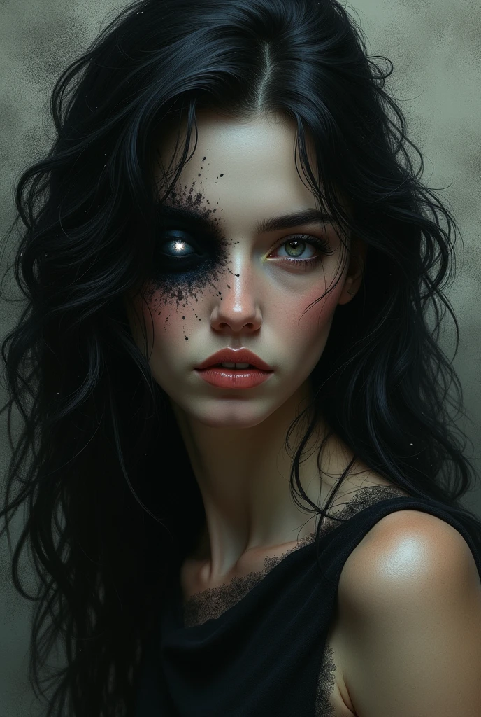 One-eyed woman