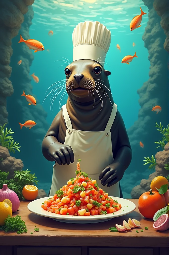 Ceviche sea lion