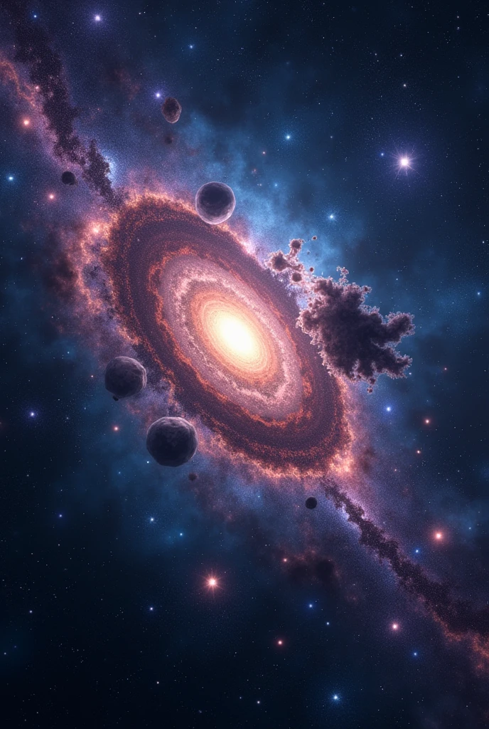 universe came from galaxies, stars, nebulae
