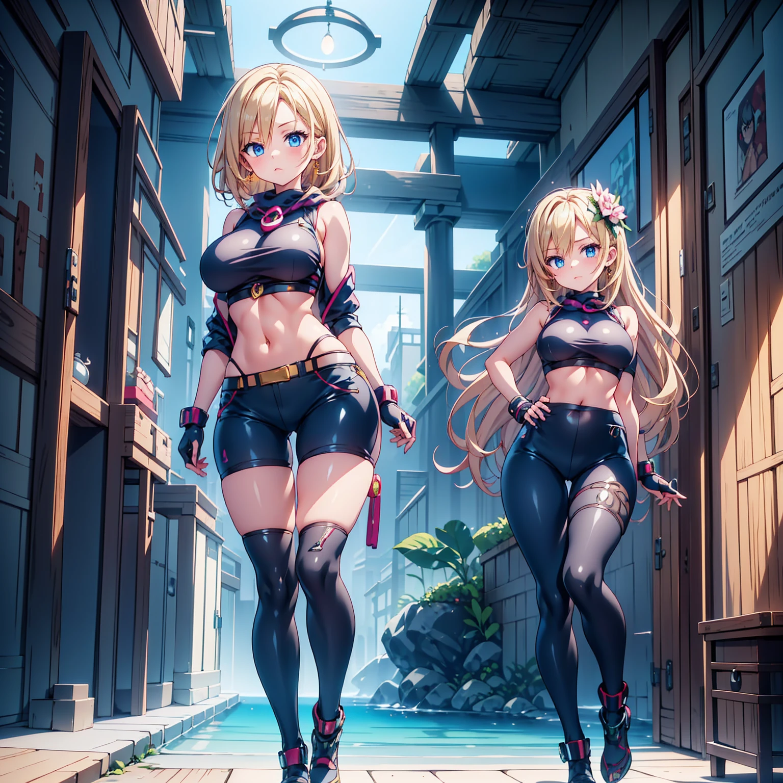 sports girls,((((2 girls, 2 girls)))),((anime girls twins with extremely adorable and beautiful blonde hair walking seductively down the street)),((((twins)))),

((((Two twins girls)))),2 sporty twins girls,(2 girls:1.3),((two anime twins with extremely adorable and beautiful blonde hair walking seductively down the street)),

(big boobs:1.4),sagging breasts,(((very light blonde hair:1.35,slick hair,Long hair:1.4,colored inner hair,Ohratmung))),((Heterochromie,Eye1 blue,eye2 green,perfect eyes,eyes directed upwards:1.3,Lovely, detailled eyes,finely detailed beautiful eyes:1,big highlight on the eyes:1.2)),((fat)),(((shiny skin:1.5,light skin: 1.5,Skin tanned,shiny skin,very shiny skin,shiny body,Plastic glitter skin,exaggerated shiny skin))),(Spider abdomen,Slender waist,wide hips,athletic body,pumped up legs,delicate, detailed fingers,detailed body,detailed arms,human hands,(detailed face)),

adorable,slutty,seductive,erotic,(((Not suitable for work))),

zettai ryouiki,provocative clothing,Show skin,((((underboob)))),((Sport tiny good magenta,Sport-Tanga,visible thong straps)),(wear a sports outfit:1.3,Sportswear,Half-naked,with little clothing,),(detailreiches Outfit,detailed clothing),

(dynamic pose:1.0),ashamed,centered,Adjust to dimensions,Rule of thirds,

outside,((Night vision)),(Cyberpunk-Nachtstraße-backdrop: 1.5,Dark sky,alleywayway, alleyway,thick clouds,detaillierter backdrop:1.25),

(best quality),(High resolution),(keen focus),(extremely detail),(extremely detail),(Extremely high-quality works of art),8k_backdrop,(extremely detail CG 8k),(very nice 8K CG),((hyper super extremely detail perfect piece)),flawless,(((​masterpiece))),Illustration,bright colours,(complicated),high contrast,Selective lighting,Double jeopardy,HDR (High Dynamic Range),Post processing,Hin