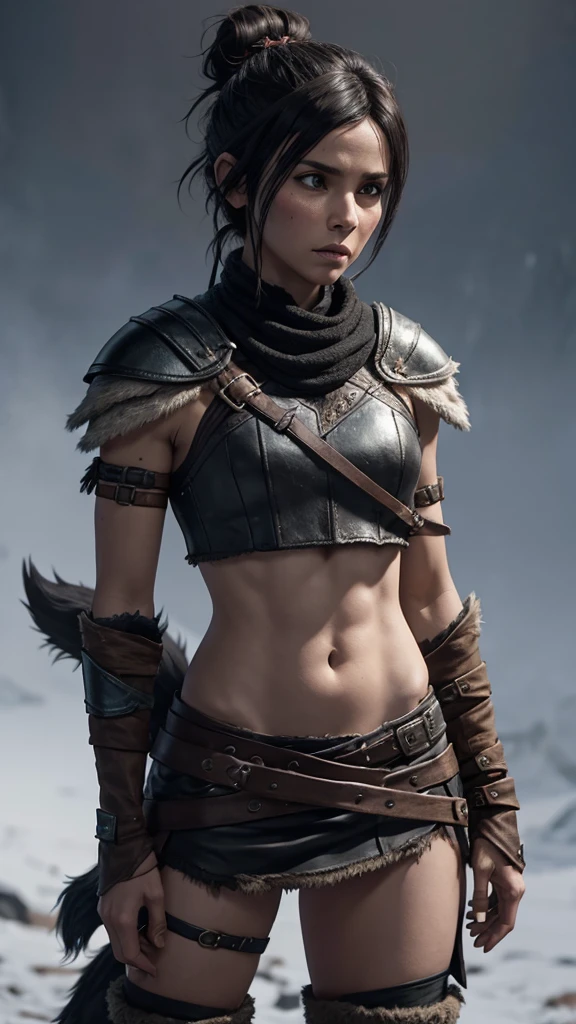 girl, teen,ancient eskimo warrior, weapons in hands, accesories, small breasts,naked,battle facepaint, vibrant appearance, creative behavior, imaginative, sensual, spontaneous, highest quality, skin texture, intricate details, (cinematic lighting), RAW photo, 8k