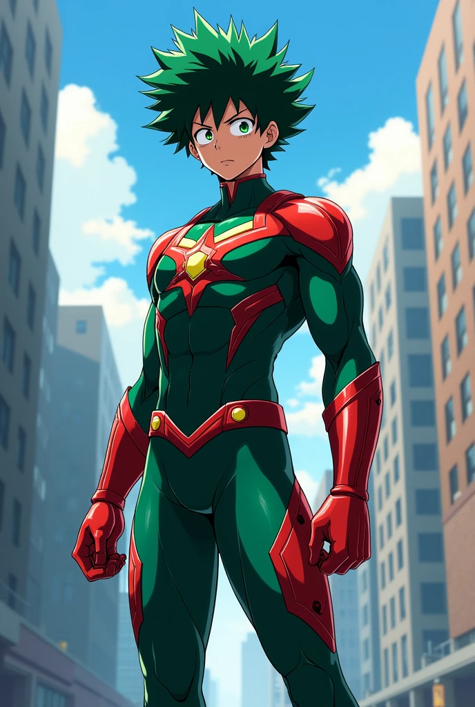 Deku in his season 5 outfit