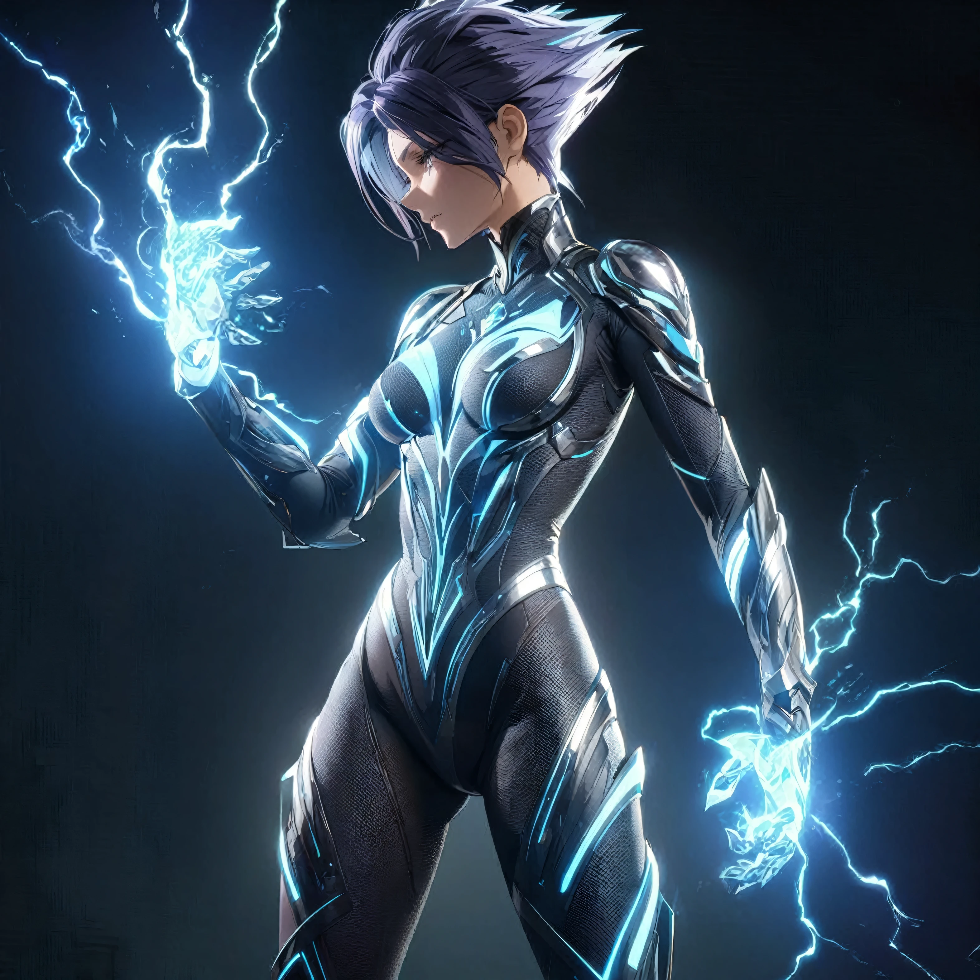 A female character in a sleek, dark, form-fitting bodysuit with a deep purple and black color scheme, glowing void patterns that pulse with an eerie light, long flowing cloak with a tattered edge, intricate armor pieces on her shoulders and arms, mysterious, standing in a dynamic pose with one hand outstretched summoning void energy, a swirling void portal opening behind her, and a simple background with a dark, starry expanse, sexy, nude, hot, gorgeous, beautiful, very hot, best body, best breast, detailed gorgeous face| anime style| key visual| intricate detail| highly detailed| breathtaking| vibrant| panoramic| cinematic| Carne Griffiths| Conrad Roset| gibbli 8k