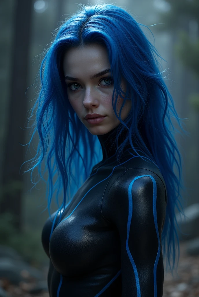 Mystique man (movie character "x man" slim man version (adolescent) (Long hair) (big penis)