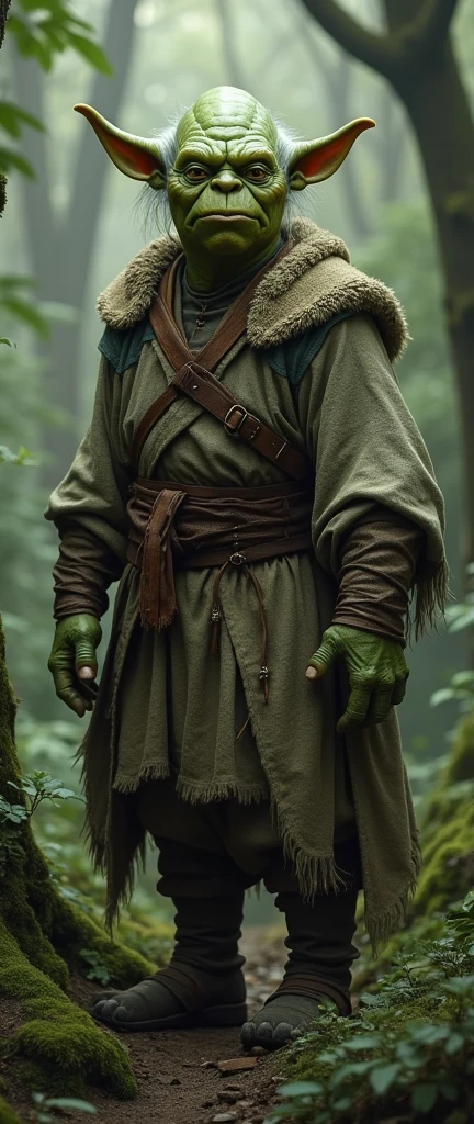 ORC YODA IN FOREST , PORTRAIT