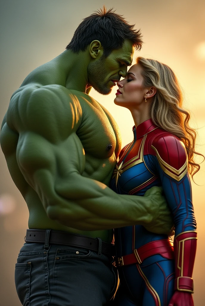 Hulk having sex with Captain Marvel 