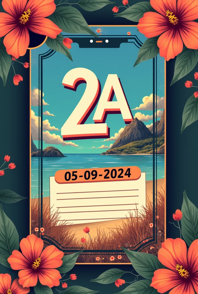 create a ticket, theme "2° A" with date "05-09-2024"