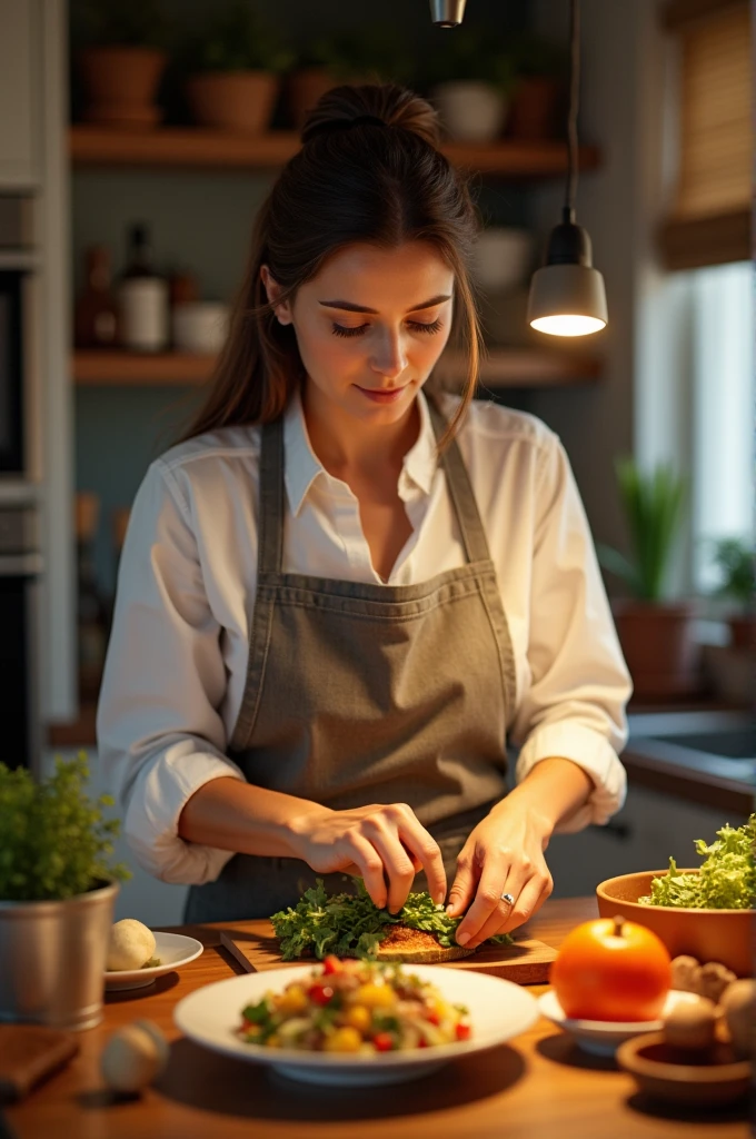woman cooking