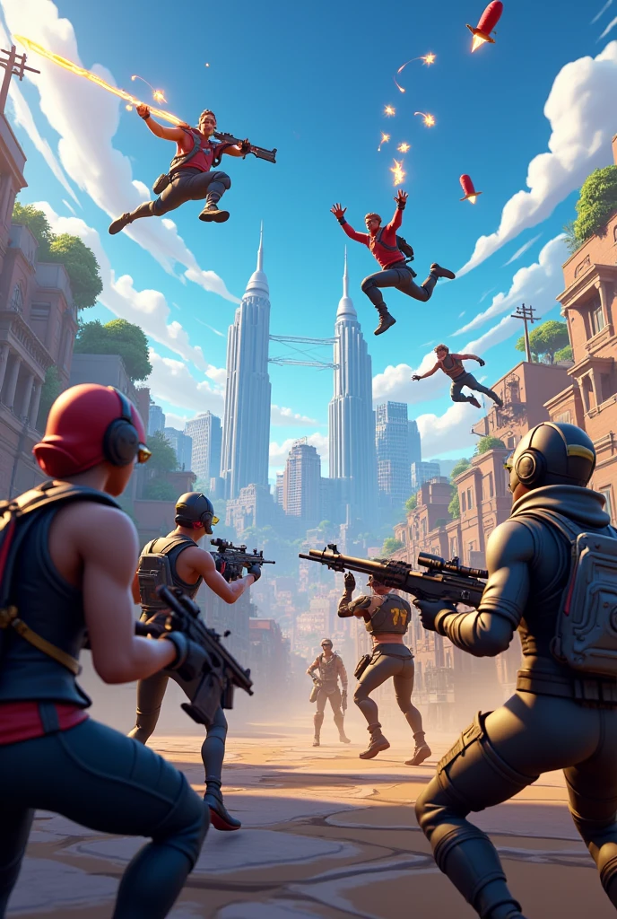 Make me a picture of the fortnite game written live live