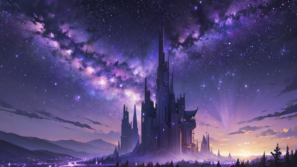 ((Landscape only))、(Purple Space)、constellation、milky way