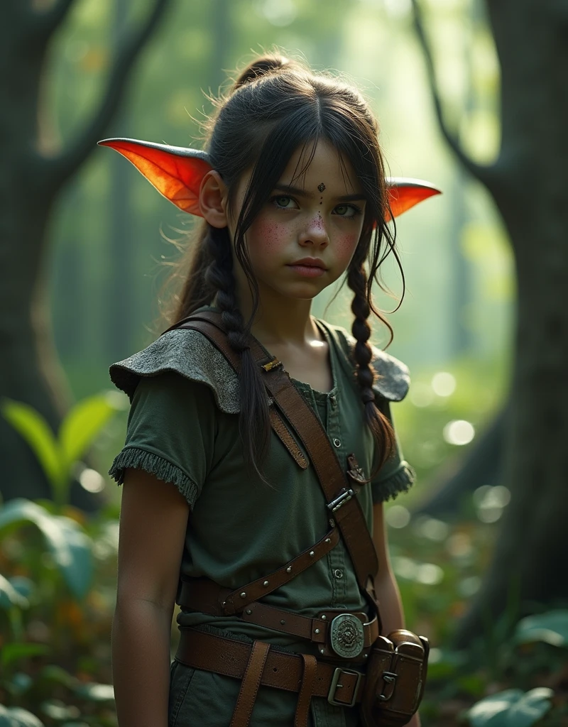 ORC GIRL IN FOREST , CUTE