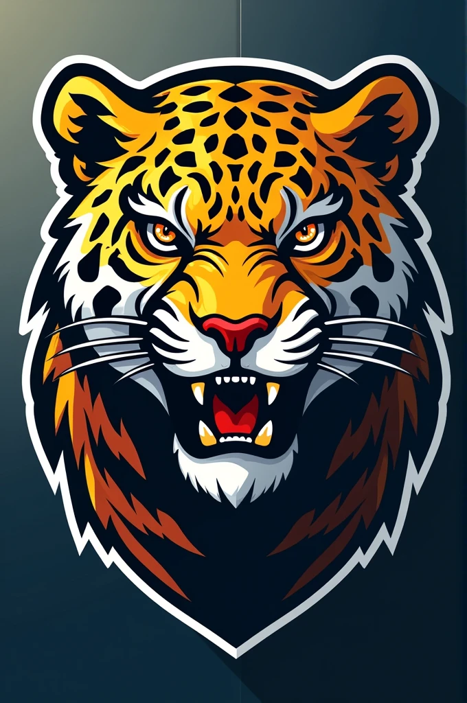 Leopard themed team crest