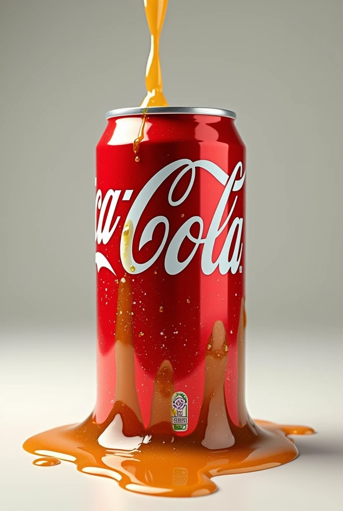 Coca-Cola can melting
