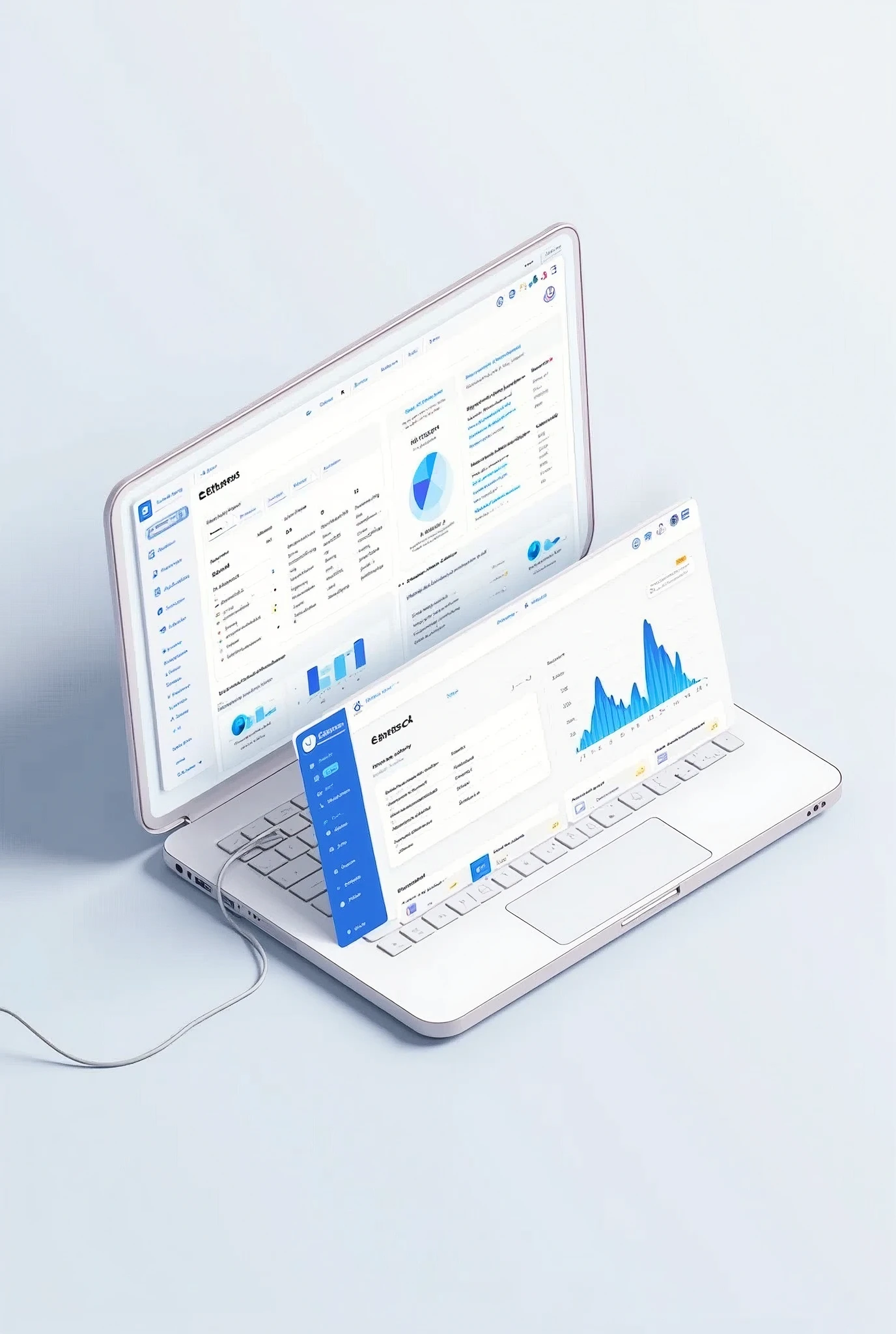 [Core Concept] An illustrative image of the Etherscan home interface, highlighting key elements such as the search bar, the main panel and navigation sections. [enviroment/fund] The image depicts the clean and minimalist design of the Etherscan platform, with a neutral color palette that emphasizes the clarity and functionality of the user interface. [Composition] The composition is well balanced, with the search bar prominently positioned at the top, the main panel occupying the central area and the navigation sections arranged in a logical and easily accessible way. [Details and embellishments] The search bar is highlighted, inviting the user to explore the platform&#39;s features. The main dashboard presents important information and data visualizations, providing a comprehensive overview of the Ethereum network. Navigation sections are clearly identified, allowing users to easily access different areas of the platform. [Technical specifications] The image has a high level of detail, with sharp, clean lines, precise typography and a professional, refined aesthetic that reflects the technical nature of the Etherscan platform.