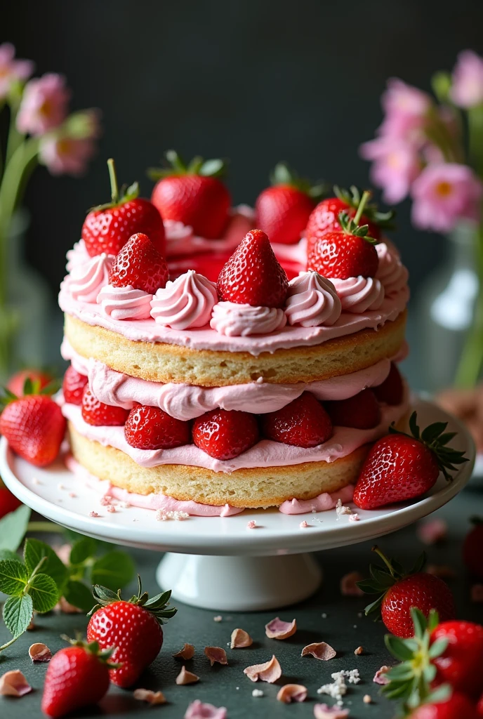 Strawberry cake