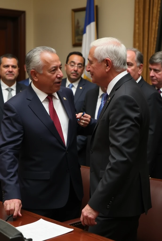 AMLO fighting against Peña Nieto