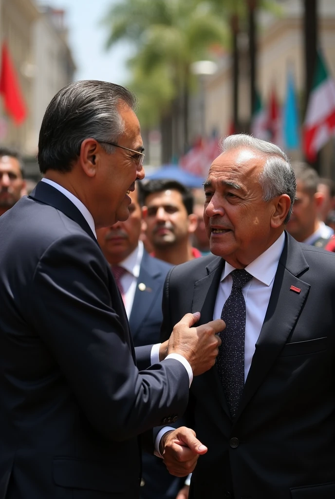 AMLO fighting against Peña Nieto
