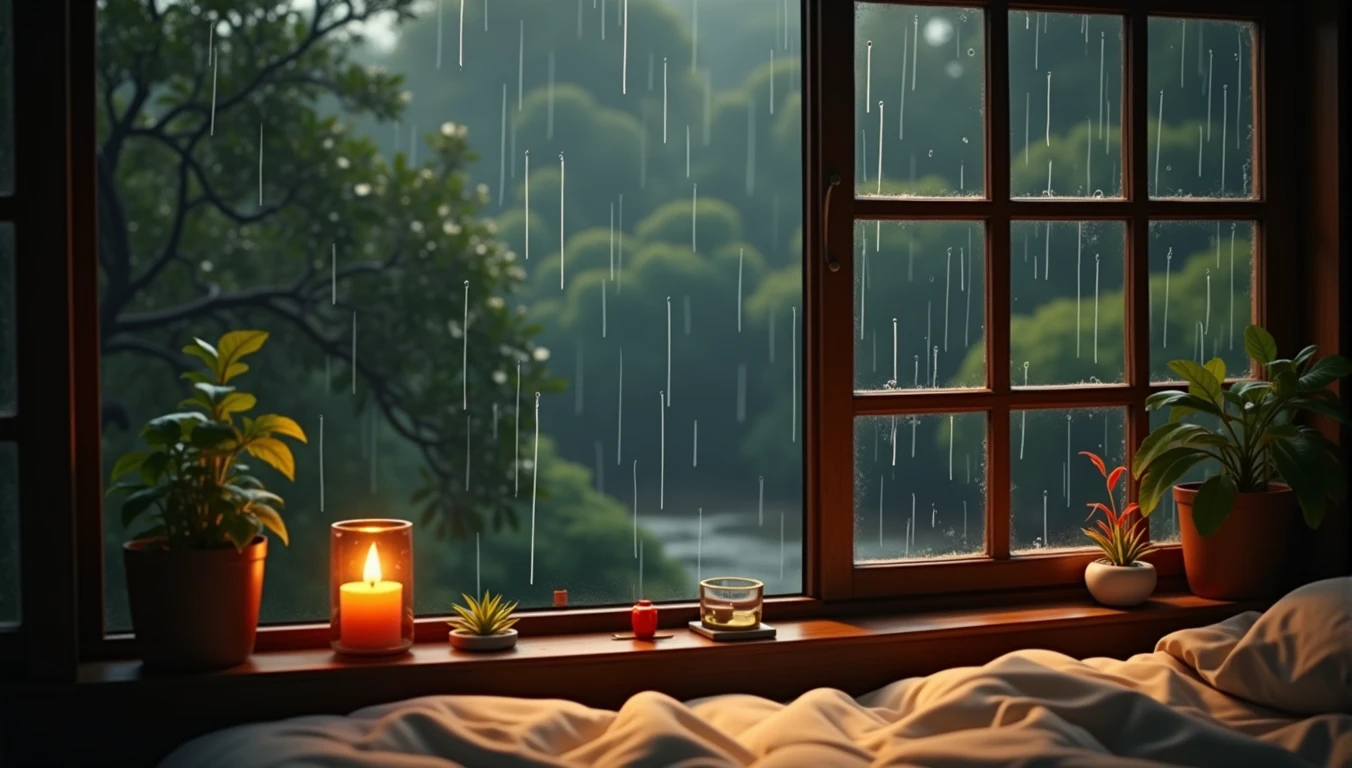 The wallpaper of listening to the rain outside the window is uploaded to the wallpaper platform. Listening to the rain outside the window wallpaper is a computer wallpaper that is included in the landscape category window wallpaper is a dynamic wallpaper. Listening to the rain outside the window wallpaper size is 3840x2160. If you want to use high-definition wallpapers, please download the Yuanqi Wallpaper client to use high-quality listening to the rain outside the window wallpapers.