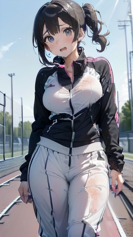 (must be follow these prompts:2.2),masterpiece,best quality,extremely detailed,(in her clothing:3.5),(in her track suit clothing:3.6),(adorable expression:2.5),(usual face:2.2),(displayed one girl on single picture:2.4),(black hair:2.1),(ジャージを着用している身長が低くて少しふくよかなHigh school girls:2.2),(そのHigh school girlsはあどけない印象だが臭い精液をかけられたジャージの上着とズボンをそのまま着用している:2.1),(そのHigh school girlsは湧き上がった性欲に対してジャージを着たままでこらえている:1.4),(A tough training session with sweat, semen and love juices gushing out:2.3),(If you make a mistake, your coach will punish you by ejaculating inside your vagina.:2.3),(そのHigh school girlsのジャージを着用している全身には性的絶頂に達しながら分泌されたぬるぬるした分泌物がまとわりついた:1.7),(そのHigh school girlsは性的に興奮した男子部員に脱いだジャージの汗の臭いを嗅がれたり精液をかけられたりしている:2.5),(そのHigh school girlsは着用しているジャージにだいぶ前に射精されたのでしみこんだ精液がやがて琥珀色に変色している:2.3),(libidonous tumultus are happened on her under her track suit:2.2),(そのHigh school girlsのジャージの股付近は汗と愛液のために臭くなっている:1.9),(そのHigh school girlsはInnocent faceでとても可愛い:1.9),(淫らな愛液がそのHigh school girlsのジャージのズボンの内股を伝って滴っている:2.1),(そのHigh school girlsのジャージに覆われたおっぱいは強い淫欲のせいでパンパンに膨らんでいる:2.4),(men's elected twangers were inserted her to the depth:2.3),(もちもちした丸みがある身体の精液臭いHigh school girls:2.3),(she was already stroked up to the depth intervaginal sensuous spot:1.8),(notably buldged up her inner labia majora:2.6),(A young, shy moan:1.5),(having big breasts in her clothing:2.6),(運動中のあどけない印象のHigh school girls:2.3),(そのHigh school girlsは身長は低いがほんの少しだけむちっとした身体をしている:2.1),(The crotch of his tracksuit pants is discolored with love juice stains.:2.5),(そのHigh school girlsはズボンの下に隠れて見えないそのマンコから愛液を滴らせながら痙攣している:1.8),(そのHigh school girlsのむちっとした太股をしっかり包みこんでいる臭そうなジャージのズボンは淫らな分泌物のために湿っている:2.0),(そのHigh school girlsは股間がドロドロになってもそのジャージのズボンはしっかり履いたまま耐えている:2.5),(ズボンの上からいつも自分の股間を押さえているHigh school girls:1.7),(A moan filled with childish embarrassment:1.5),(そのHigh school girlsのジャージに覆われた乳房や乳首は強い淫欲のために張っている:2.4),(そのHigh school girlsは真面目に練習している:2.5),(そのHigh school girlsの脚は短くて太い:2.2),(High school girls:2.2),(she looks like japanese idol:2.3),(Tracksuit pants are made of a durable fabric that will never tear.:2.3),(Her breasts are completely hidden under her jersey:2.4),(she looks like a ta:2.0),(これらは他の誰にでもなく全てそのHigh school girls自身に降りかかった内容:3.5),(Make sure to depict the face:5.3),(Calm expression:4.3),(Innocent face:3),(そのHigh school girls一人だけをしっかりと描いた:3.3),(登場人物はそのHigh school girlsのみ:4.2),(Portrait Style:5)