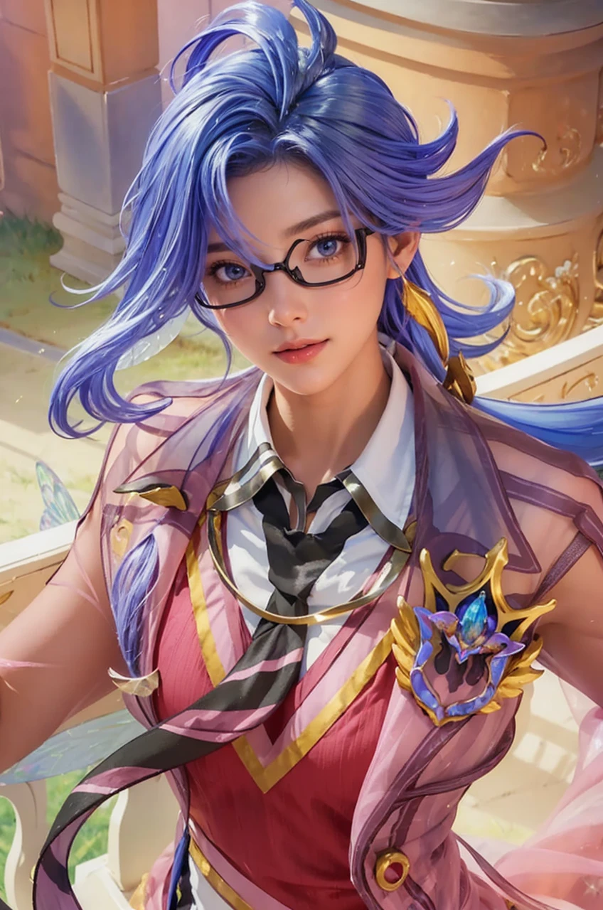 Masterpiece, highest quality, (((masterpiece))), (((highest grade))), ((extra fine)), (illustration), ((extremely delicate and beautiful)), dynamic angle, floating, (fairy Wings: 1.4), (beautiful detailed eyes), (detailed light), (1 girl), medium bust, medium long hair, dark brown sparkling eyes, dark brown hair, bodycon dress, natural, (sunlight), (painting), (sketch), (flower), slight smile, pastel colors, complete anatomy, upper body, highly detailed beautiful face,