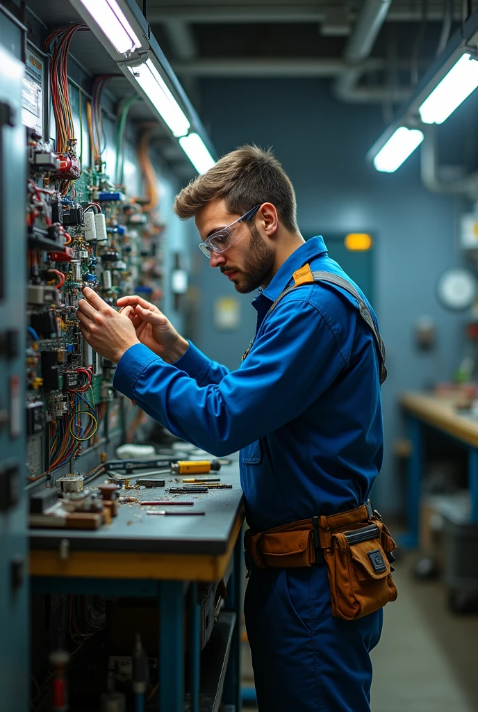 An electrical technician