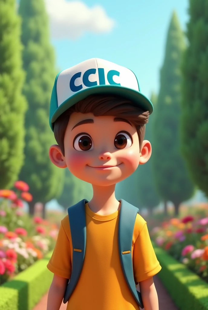 You can make an animation, like a teenager who has the CCIC logo with a CCIC cap but the cap has blue letters and the colors blue, green and white that looks neat in the gardens to put in advertising art