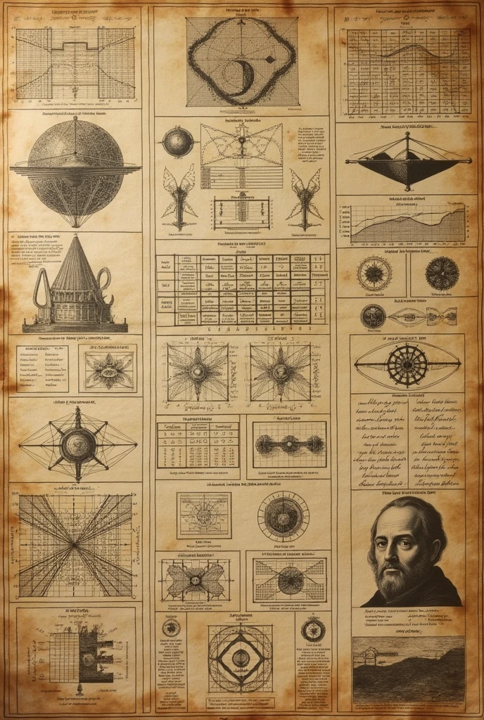 Statistical tables made by Da Vinci