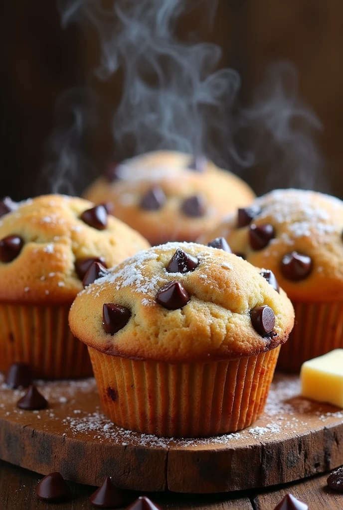 Muffins aux pépites de chocolat